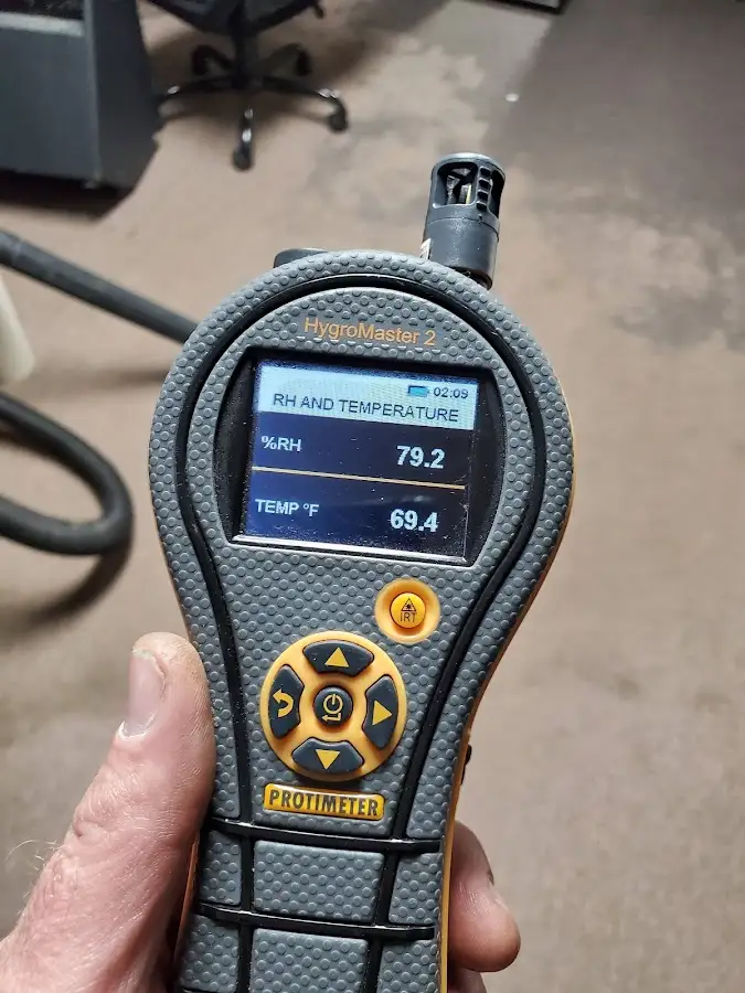 Moisture meter humidity assessment for Fire & Smoke Damage Restoration in Conway